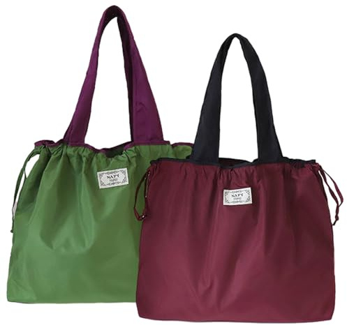 Fadcaer 2 Pcs Foldable Shopping Bags 20L Large Reusable Shopping Tote Bag Water Resistant Shopping Tote Bag Floral Washable Heavy Duty Shopping Bags Grocery Bags for Shopping Travel Camping