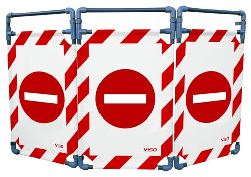 Barrière d'intervention PVC 1m logo Sens Interdit
