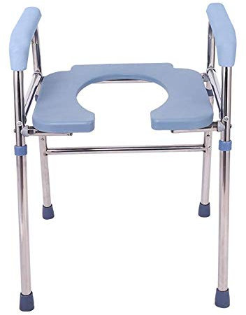 GaRcan Toilettenstuhl, Nachttisch-Toilettenstuhl, tragbar für Erwachsene, erhöhter Toilettensitz und Sicherheitsrahmen