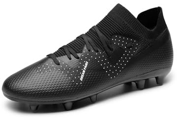 DREAM PAIRS Herren Fußballschuhe Top Professionelle Athletics Trainingsschuhe Outdoor Sport Football Schuhe Fussballschuhe,Size 40,Schwarz,SDSS2402M-E