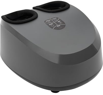 Fußmassagegerät, Elektrisches Füße Massagegerät Einstellbare Intensität mit Wärmefunktion Tiefes Kneten Lindert Fußmüdigkeit und Verbessert die Durchblutung