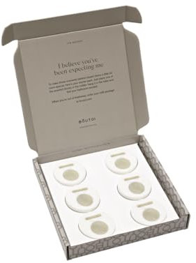 Boutoi Toilette Blöcke Fig Delight | Luxus WC-Steine für spülrandlose Toiletten | 6 Duftsteine – Über 300 Spülungen | Umweltfreundlicher, einfacher Austausch