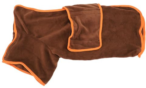 Luocute Schnell Trocknender Hundebademantel, Super Saugfähiges Hundehandtuch für Kleine, Mittelgroße und Große Hunde, Hundemantel-Bademantel, Warmhaltende Hundemäntel für das Handtuch (XL)