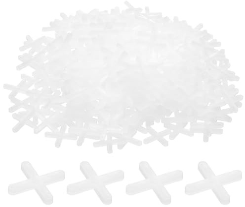 sourcing map Fliesen-Abstandshalter, 3 mm, Hartplastik, Kreuzfliesen, Nivellierer, Abstandshalter, Installation, Keramik, Abstandshalter für Wand, Boden, 500 Stück