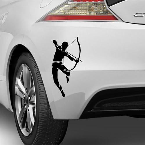 myrockshirt Bogen Schütze Zielt Schuss Bogensport Aufkleber Sticker Größe&Farbe wählbar Decal