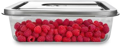 CASO VacuBoxx Inox XL 4,5 vakuumbehållare, 4 500 ml volym, för tryckkänslig och flytande livsmedel, BPA-fri, ugnssäker, diskmaskinssäker, fryssäker