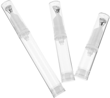 Healeved Botella De Crema Para Ojos 3pieza Aleación De Zinc Cabezal De Masaje 5ml/10ml/15ml Viaje Vacío
