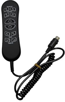 AlveyTech 10-Button 5-Pin Replacement Remote Hand Control for Pride VivaLift Lift Chair (Standard & Early Version Viva Lift 2) - (CTL1804039) for Standard & Early Version VivaLift 2 Models