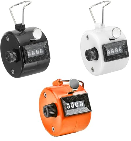 XLTXWD 3PCS Clicker Counter, Tally Counter Hand Mechanical Clickers for Coaching Knitting Fishing Golf Sport Coach
