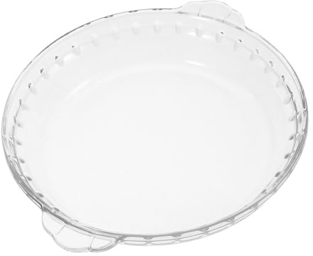 LOLIPPYY Tapa Microondas Vidrio Redonda Resistente al Calor y Apta para Lavavajillas, Plato de Cristal Transparente Adecuado para Cocina y Preparación de Alimentos