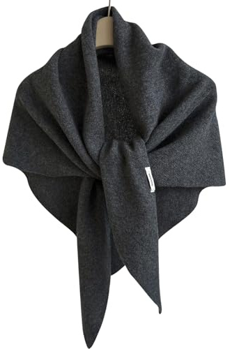 MLPKOI Écharpe Triangulaire, Doux Chaud Léger Polyvalent Châles Écharpe légère en Tricot Foulard pour Femme Triangle Accessoires de Décoration et de Streetwear