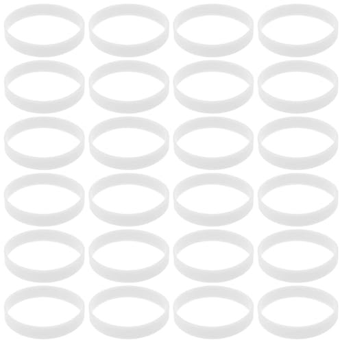 Parliky 100 Pezzi Braccialetti Luminosi in Silicone Fosforescenti per Accessori per Feste e Corsa Notturna Braccialetti che Brillano al Buio Leggeri e Comodi da Indossare