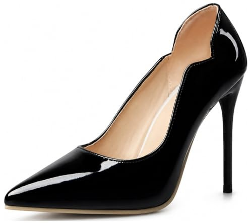 Escarpins Talons Hauts Aiguilles Stiletto, Bout Pointu – Pumps Chaussures De Soirée