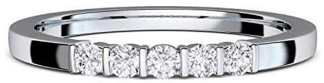 Verlobungsring Zirkonia Silber von AMOONIC mit Stein Ring Damenring | mit Luxusetui für Damen Frauen Freundin Heiratsantrag Silberring Solitär Silber 925 Diamant FF583SS925ZIFA50