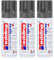 edding Permanent Spray Premium-Acryllack anthrazit 200ml seidenmatt Sprühlack deckt sofort, trocknet extrem schnell und hält dauerhaft innen & außen, für Glas, Metall, Holz uvm. (3er Pack)