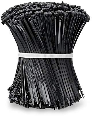 Beshine Kabelbinder 100mm x 2.5mm 1000 Stück, Nylon, UV-Beständig - Schwarz