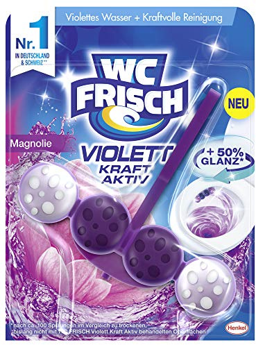 WC-Frisch Kraft Aktiv Magnolia Nettoyant pour WC Violet 1 pièce