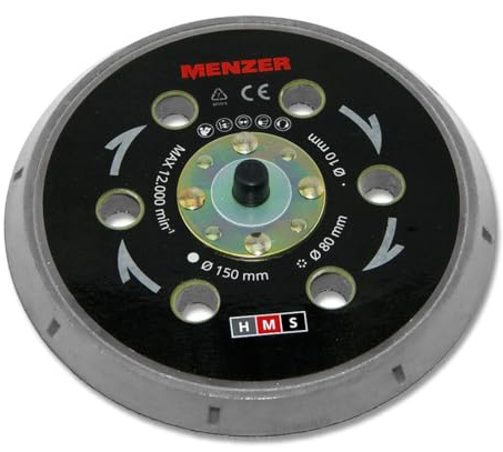 MENZER Multi-Loch-Schleifteller 150 mm Hard | kompatibel mit Exzenterschleifer MENZER ETS 150 5.0 und 2.5