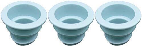 3 Pack Drain Pipe Seal Hose Silicone Plug Toilet Seal Ring,Silicone Sealing Plug Kitchen Pipe Sewer Seal Ring Washing Machine Drain Multipurpose Pipe Connector Bathroom Kitchen Laundry, Blue