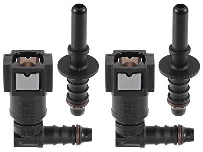X AUTOHAUX 7.89mm to 8mm 90 Degree Car Fuel Hose Quick Release Connector 2 Set