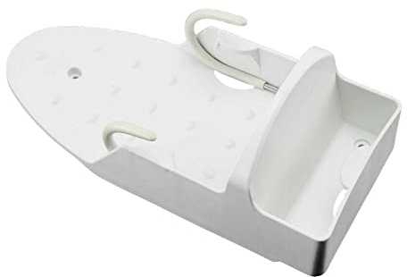 NCONCO Ironing Board Holder Wall Mount Electric Iron Holder Cupboard Door Iron Storage Rack Hanger Bathroom Shelf Over Door or Wall Mount for Storing Hot Iron