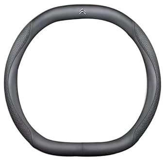 KeKeYa Auto Lenkradbezug für Citroen C4 X 2022 2023, Lenkradabdeckung Steering Lenkradschoner Anti Rutsch Atmungsaktiv Leder Lenkradhülle Auto Lenkradschutz Zubehör,B-DD