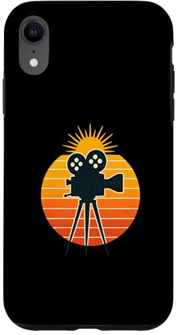 Caméra de cinéma rétro style cinéphile vintage Coque pour iPhone XR