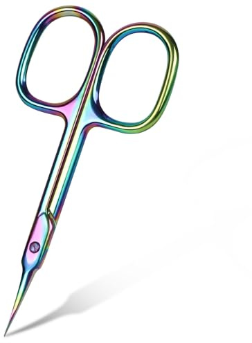 URAQT Forbici per Unghie, Forbici per Cuticole, Forbicina Professionale Unghie Forbicina Manicure Taglia Cuticole per Professionale e Domestico, Peptide Colorato