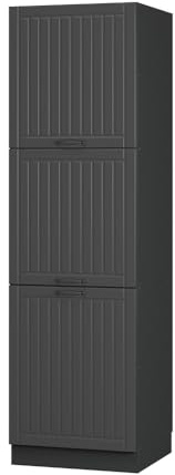 Vicco Oven housing cabinet Fame-Line, Dark grey, 60 cm, for combination with other modules from the Fame-Line series