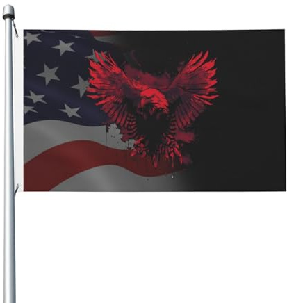 Bandiera Da Giardino Eagle Albania Bandiere Decorative Lavabile Bandiera Da Cortile Premium Garden Flag Per Esterno Festival Feste 90X152CM