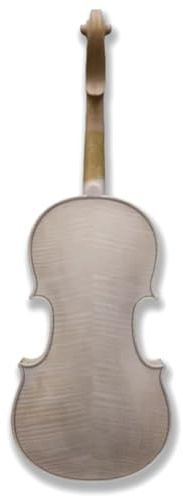 MJMLUCK 1 Violino 4/4 incompiuto di Dimensioni Standard con Fondo in Acero Fiammato Tigre, tavola Armonica in Abete, Violino Fai da Te Fatto a Mano da liutaio (Grana fine) (Grana fine)