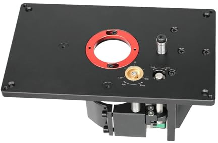 Generic Sollevatore per Fresatrice E Piastra di Inserimento per Banco Fresa per Legno con Base di Sollevamento E Piastra Superiore, Utensili Fai-da-te per Inc
