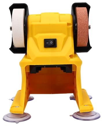 Generic Mini Amoladora de Banco Versátil, Apta para Batería Ideal para Tareas de Esmerilado y Pulido