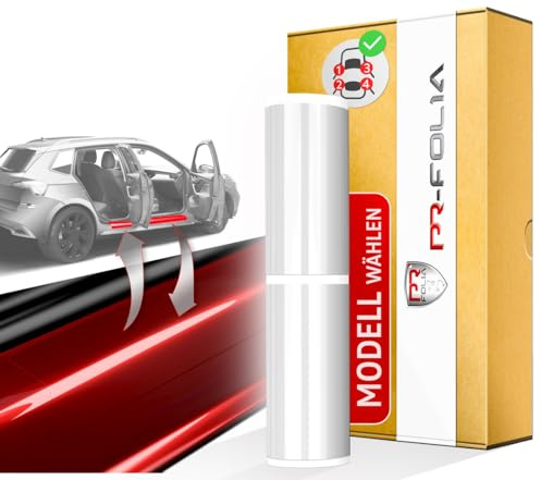 PR-Folia Auto Einstiegsleisten Schutz Set für - Skoda Octavia III / 3 Combi (Kombi Typ 5E ab 2013 + Faceliftmodell) - TRANSPARENT Schutzfolie Autotür Zubehör Lackschutzfolie Türschweller Zierleisten
