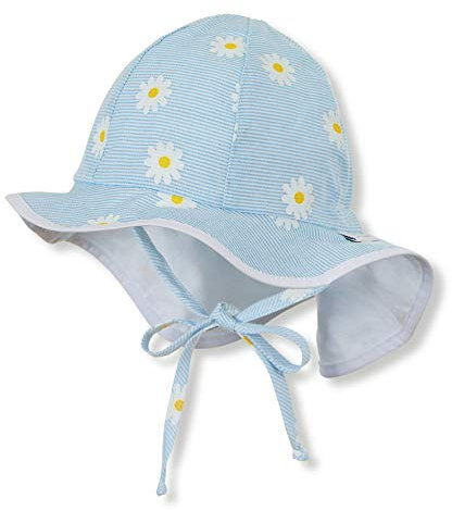 Sterntaler Baby - Mädchen Cap With Visor And Neck Protection M tze, Blau (Himmel 325), 47 EU