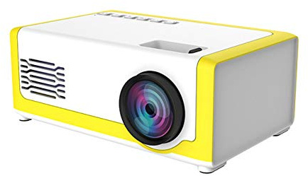 El Mini Proyector Led Portátil Amarillo Blanco Lindo del Hogar Admite El Proyector HD 1080P
