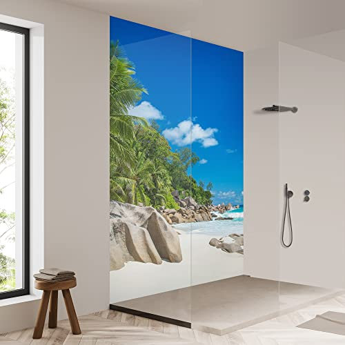 yourplate Duschrückwände mit individueller Größe (1 Rückwand – Premium Matt – bsso03) – Duschrückwand Alu mit Feuchtigkeitsschutz – Rückwand Dusche zur einfachen Montage