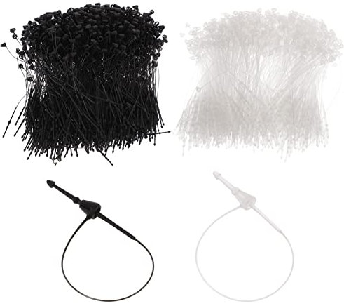 Toyvian 2000stücke Preisetiketten-feststeller Schwarze Und Transparente Etikettenschnüre Für Bekleidung Schmuck Und Heimdekoration Einfach Zu Verwenden Leicht Und Vielseitig Für