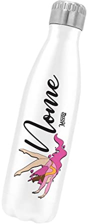Borraccia Termica Bottiglia Termica Acciaio Inox 500ml Bottiglia Termica Made in Italy Ecologica 24 Ore Freddo & 12 h Caldo - Personalizzata con nome - Ginnastica Artistica