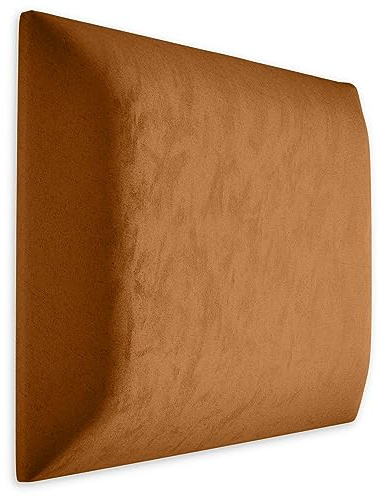 Muralo Panel de Pared Tapizado de Terciopelo - 50x50 cm, Amarillo Miel