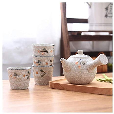 Ensemble de théière en céramique orientale, service à thé en céramique Kungfu, tasse de cérémonie du thé, coréen, chinois, fait à la main, Puer Oolong, ensemble de théière