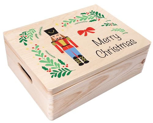 Creative DECO Caja Regalo para Navidad Personalizado - Cascanueces