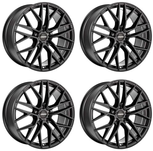 4x Carmani Felgen Alufelgen 20 Ludwig 8,5x19 ET45 5x108 black matt kompatibel mit Jaguar F-Pace S-Type XE XF XJ X-Type