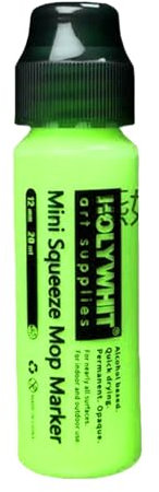Buhygn Graffiti färgpennor, akrylfärgmarkör, påfyllningsbar konstpenna, påfyllningsbar design, lätt att använda, fuchsia, grön, gul 20 ml för stenmålning affisch