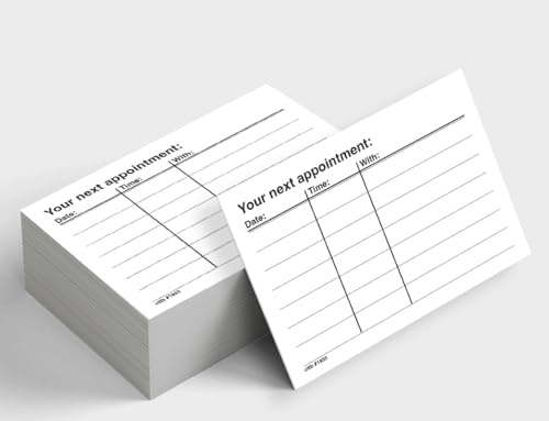 Promemoria appuntamenti professionali, confezione da 200, bianco, 300 g/m², cartoncino #1834