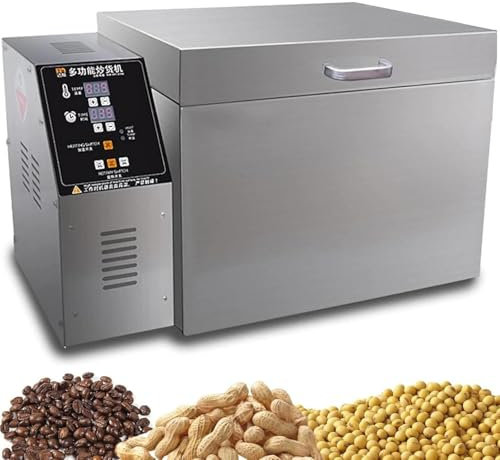 Commercial Coffee Roaster Machine, 2000g/4000g Electric Coffee Bean Roaster Machine, Nut Roasting Machine with Stainless Steel Heating Tube, Automatic Timing Even Heating,2000g