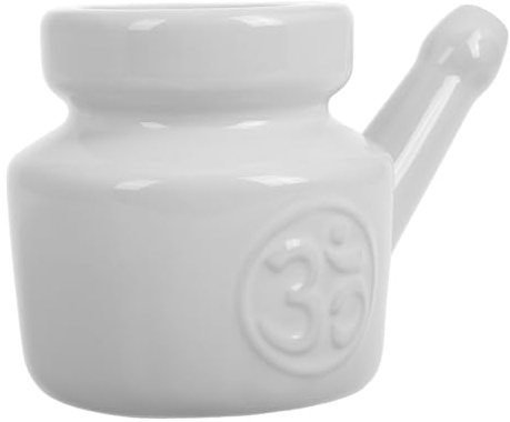 ARTSEWPLY Botella de Cerámica para Lavado Nasal Limpiador y Reutilizable para Senos Paranasales Potencia Eliminador de Mucosidad para Adultos para Yoga y Cuidado Diario