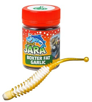 Trout Jara Boxter Fat Forellenköder in 80mm Länge – Knoblauch-Aroma, schwimmend, Softbait für Forellenangeln | Inhalt: 9 Stück | Farbe: 217