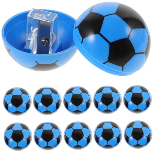 ULTECHNOVO 20 Stück Teiliges Fußball spitzmaschine für Schüler Langlebig und Kompakt Scharfe Klingen für Dünne und Dicke Bleistifte Farbenfrohe Manuelle Anspitzer Geschenk für Schule und