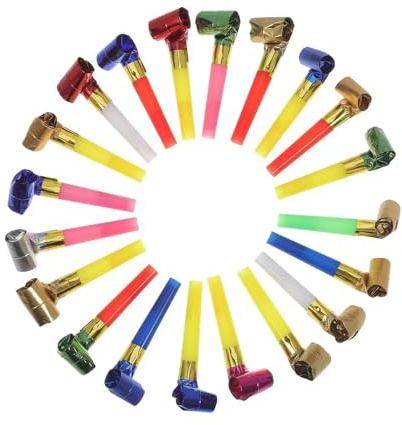 100 pezzi di fischietti for bambini, giocattoli rumorosi for feste, bomboniere, articoli commemorativi for compleanno e matrimoni Natale Per Feste Natale